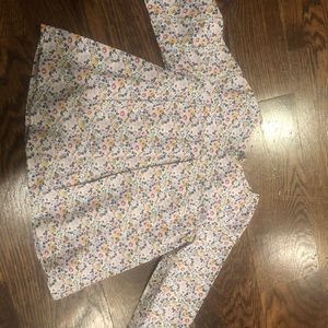 Jacadi pink/yellow flower blouse/top/camisole